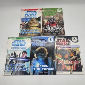 DK Readers Star Wars Books Lot of 5 World of Reading Levels 1-4 Reading 2008